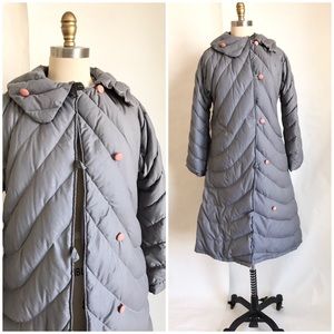 CUDDLE COAT NEW YORK | Vintage Puffer Coat Goose Down Midi Size X Small
